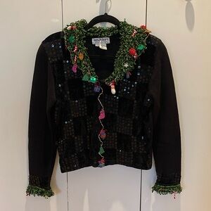 Sequined Christmas Cardigan